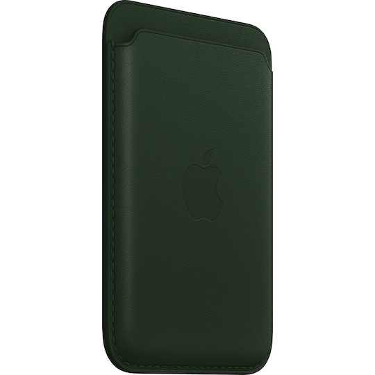 iPhone lommebok i skinn med MagSafe (sekoyagrønn) - Elkjøp