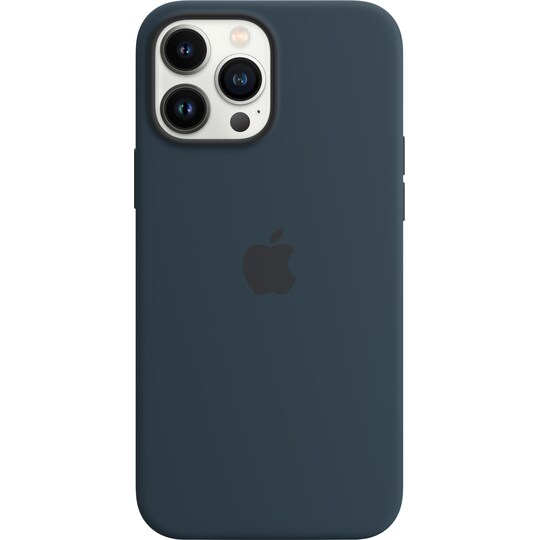 iPhone 13 Pro Max silikondeksel med MagSafe (havdypblå) - Elkjøp