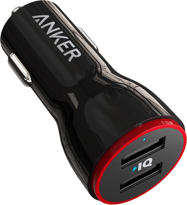 Anker PowerDrive 2 24W Dual USB billader (sort) - Elkjøp