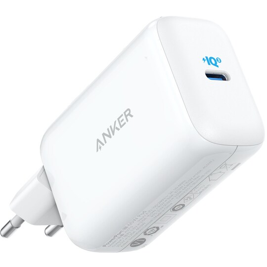 Anker PowerPort III Pod 65W USB-C lader (hvit) - Elkjøp