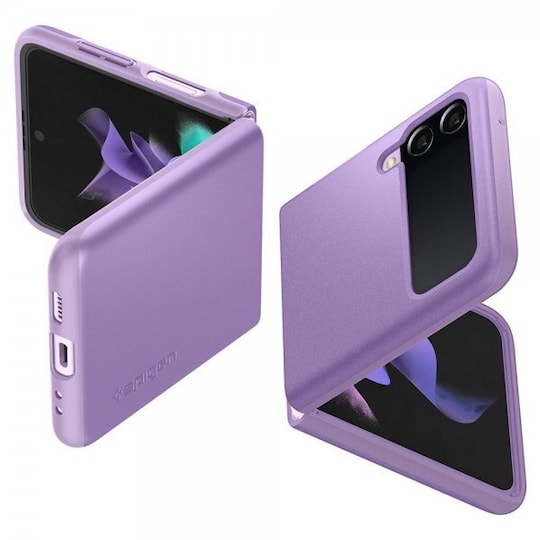 Spigen Samsung Galaxy Z Flip 3 Deksel Thin Fit Shiny Lavender - Elkjøp