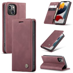 CaseMe Smart FlipCase Apple iPhone 13 mini  - viininpunainen