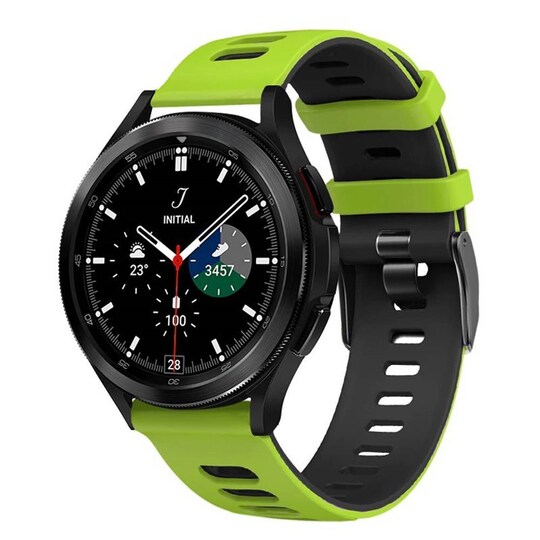 Twin Sport Armband Samsung Galaxy Watch 4 Classic (46mm) - Lime/svart -  Elkjøp