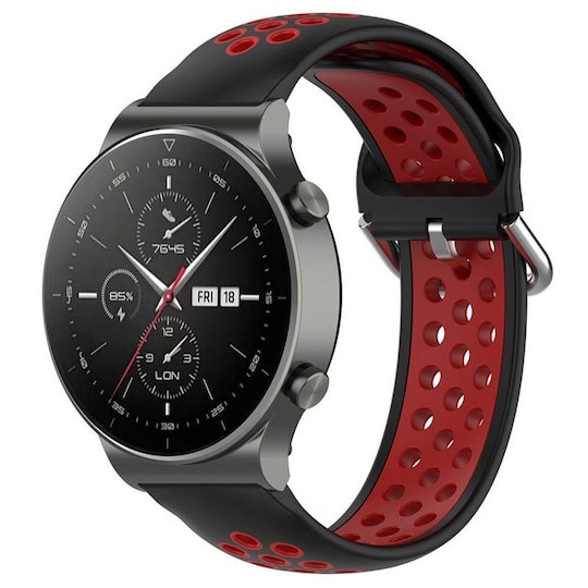 EBN Sport Armband Samsung Galaxy Watch 4 Classic 46mm - Svart/rød - Elkjøp