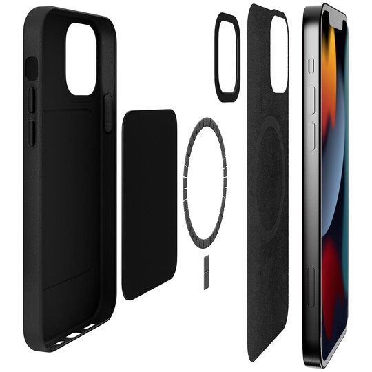 Puro Sky iPhone 13 deksel med MagSafe (sort) - Elkjøp