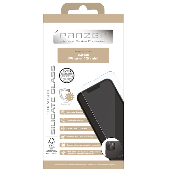 Panzer Full-Fit iPhone 13 mini skjermbeskytter - Elkjøp