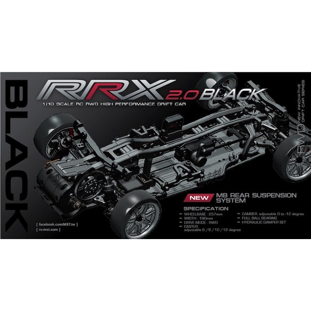 MST RRX 2.0 Black Edition RWD Kit