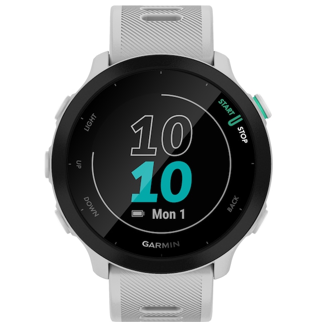 Garmin Forerunner 55 GPS sportsklokke (hvit)