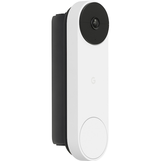 Google Nest Doorbell ringeklokke med kamera (cotton white) - Elkjøp