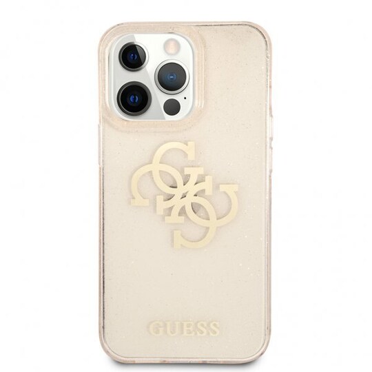 Guess iPhone 13 Pro Deksel Full Glitter Gull - Elkjøp