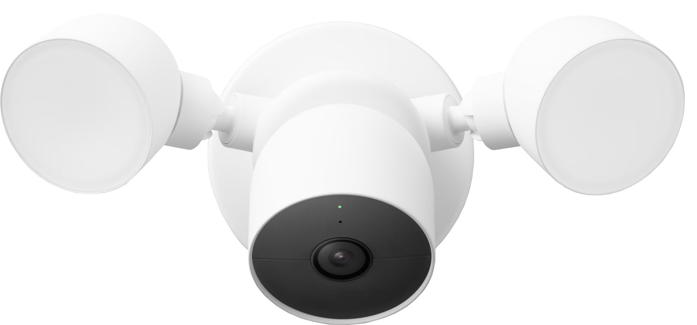 Google Nest Cam kablet sikkerhetskamera med flomlys - Elkjøp