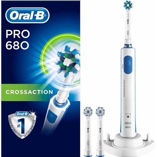 Oral-B Pro 680 CrossAction elektrisk tannbørste 235811 - Elkjøp