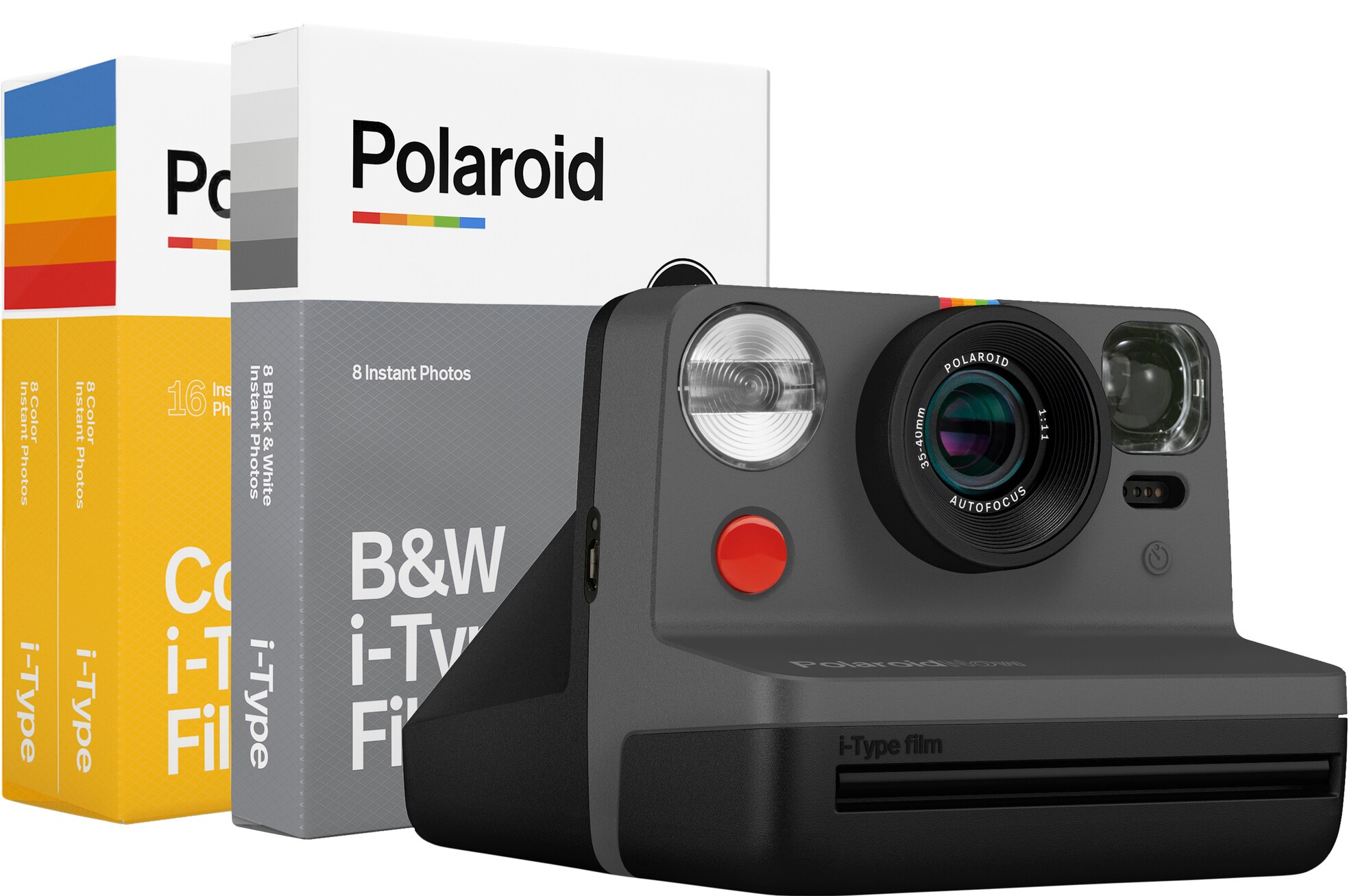 Polaroid Now analogt kamera Black kit Plus (sort) - Elkjøp