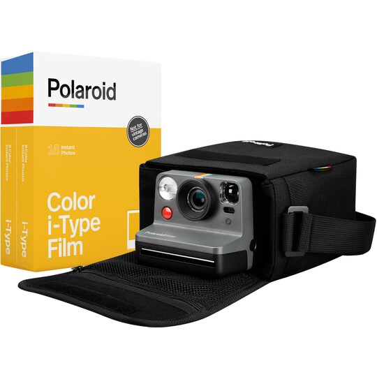 Polaroid Now analogt kamera Black Kit med veske (sort) - Elkjøp