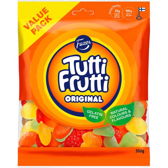Fazer Tutti Frutti Original godteri 403392 - Elkjøp