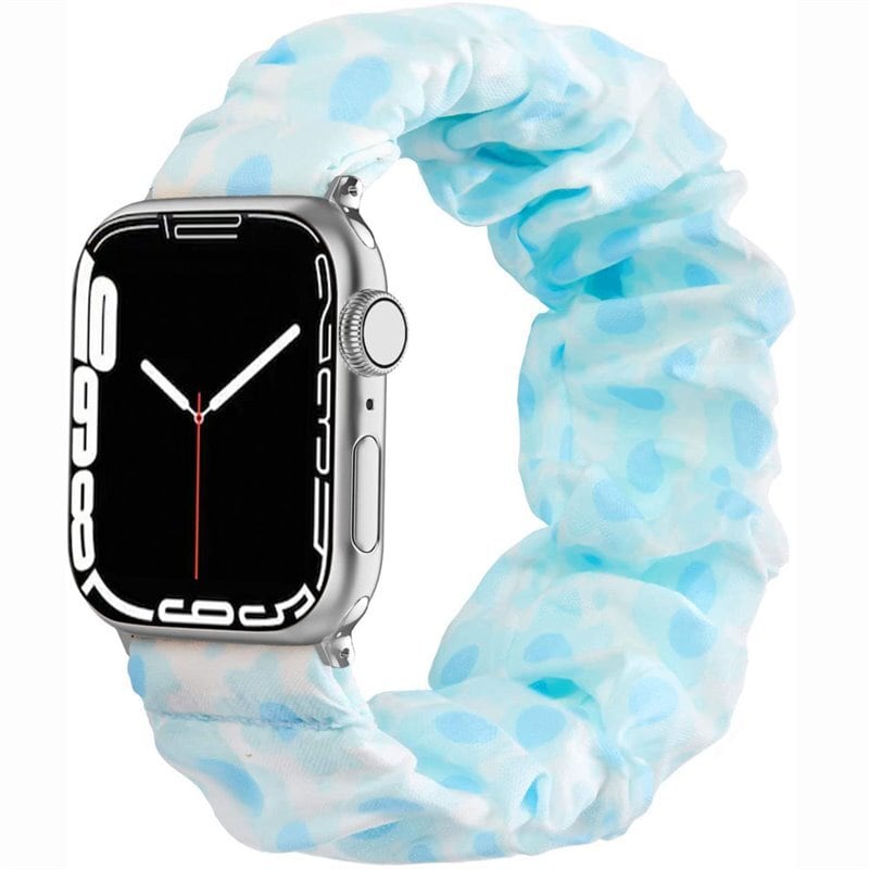 Scrunchie Elastisk armbånd Apple Watch 7 (41mm) - Blueforal - Elkjøp