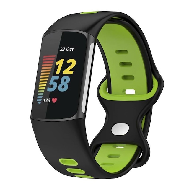 Twin Sport Armband Fitbit Charge 5 - Svart/lime