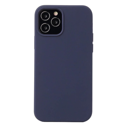 Liquid silikondeksel Apple iPhone 12 Pro Max - Mørke blå - Elkjøp