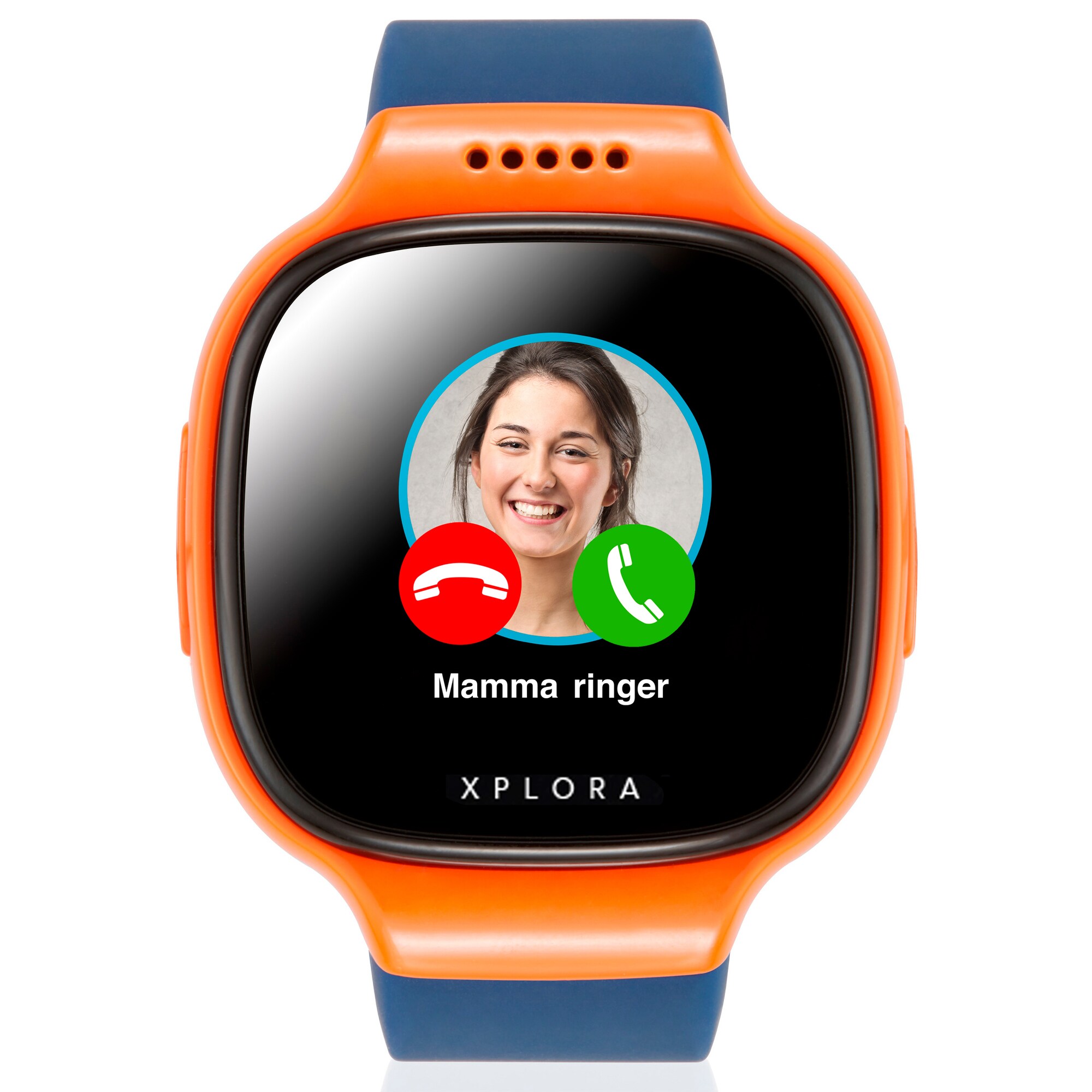 Xplora 2 klokketelefon for barn (oransje/blå) - Mobiltelefon - Elkjøp