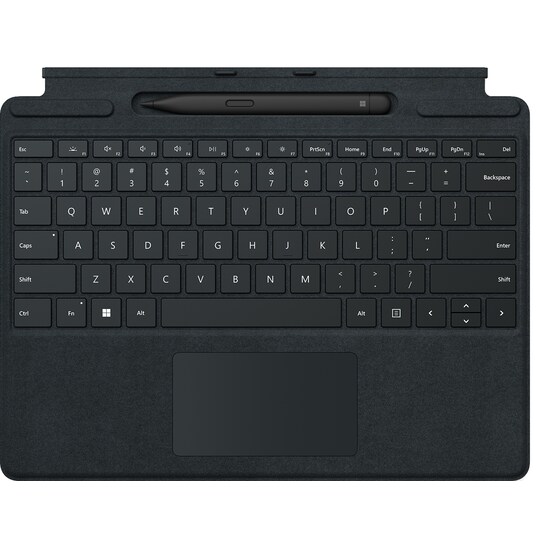 Microsoft Surface Pro 8/9 Keyboard + Surface Slim Pen 2 pakke (sort) -  Elkjøp
