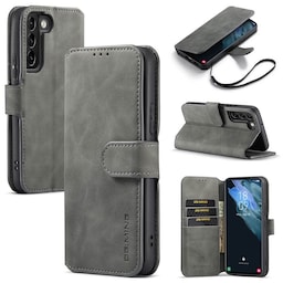 DG-Ming mobil lommebok 3-kort Samsung Galaxy S22  - Grå