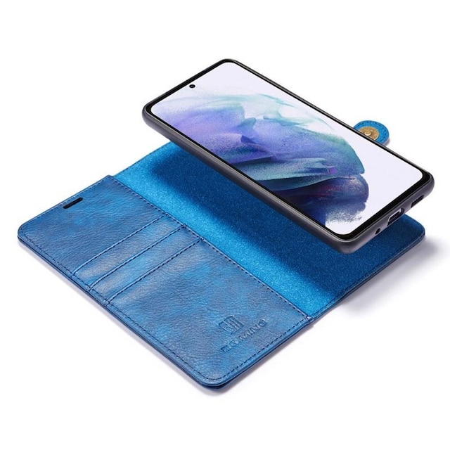 Mobil lommebok DG-Ming 2i1 Samsung Galaxy S22  - Blå