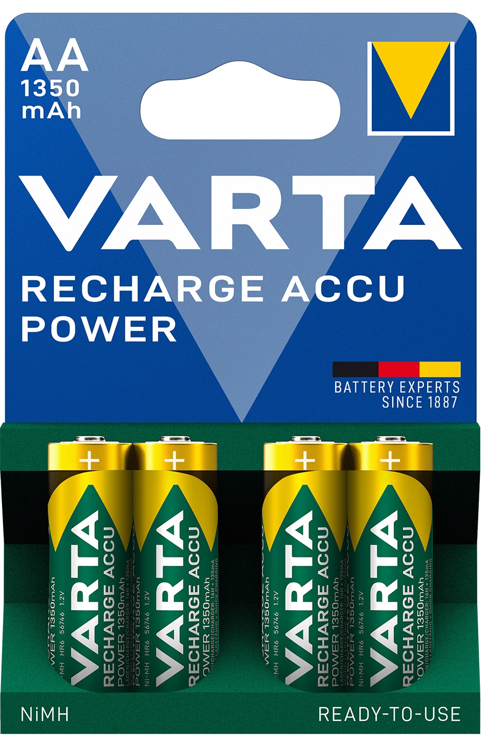 Varta Power AA 1350Mah batteri (4-pakk) - Elkjøp