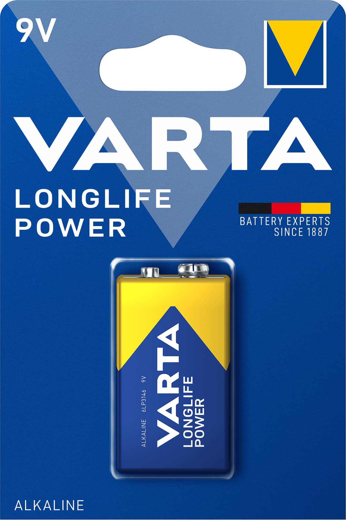 Varta Longlife Power 9V batteri (1-pakk)