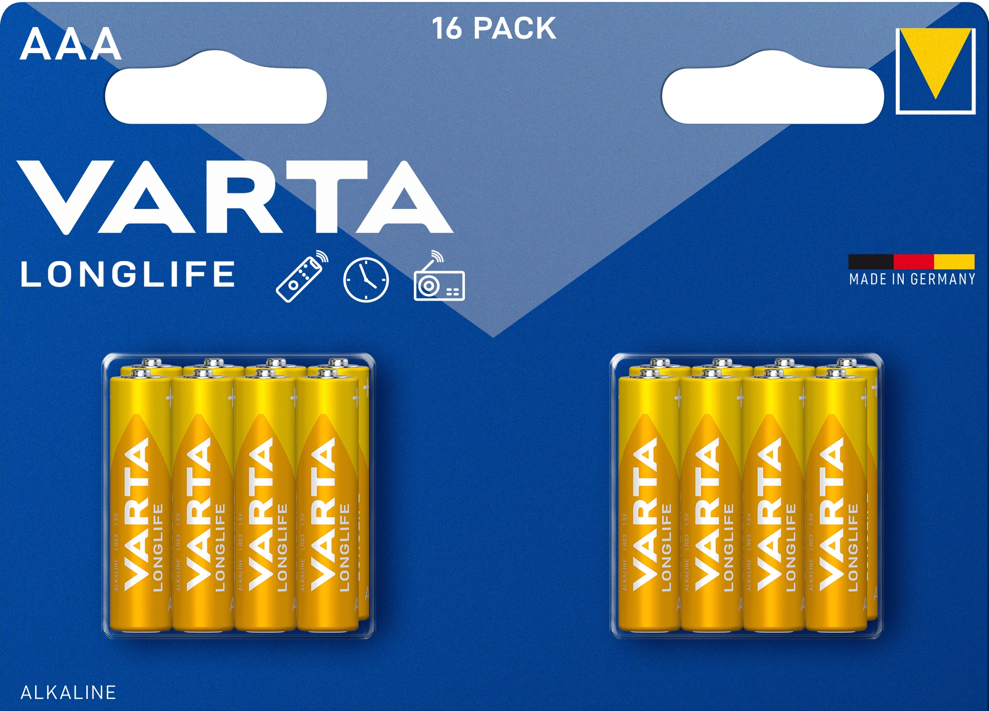 Varta Longlife AAA batteri (16-pakk) - Elkjøp