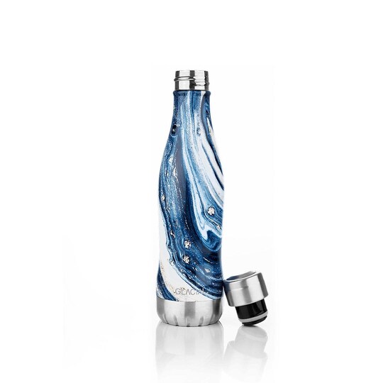 Glacial vannflaske GL2048500122 (indigo marble) - Elkjøp