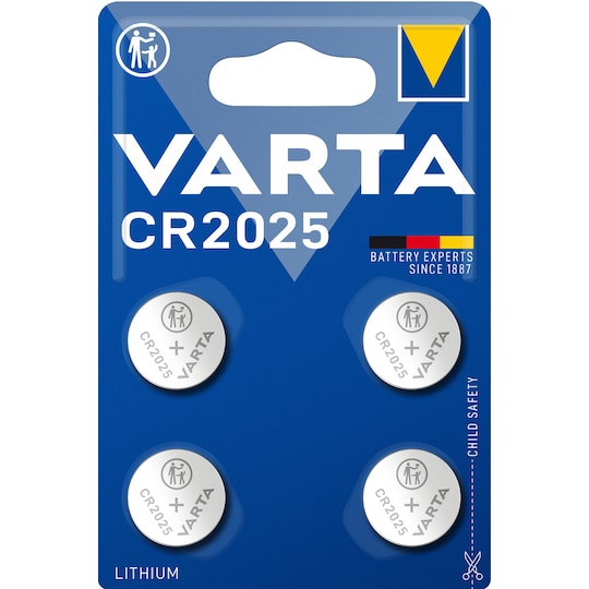 Varta CR 2025 batteri (4-pakk) - Elkjøp