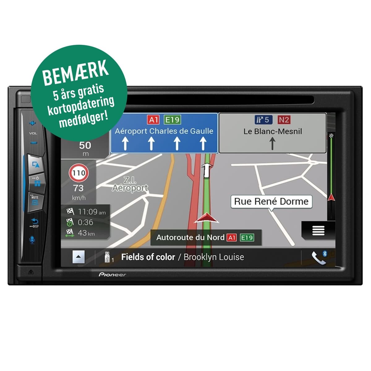 Pioneer AVIC-Z630BT - Navigasjon,Bluetooth og Trådløs Carplay