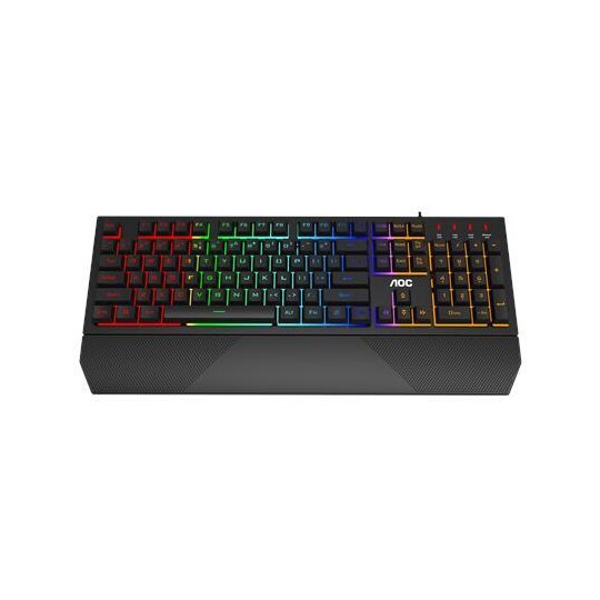 AOC Gaming Keyboard GK200 RGB LED-lys, QWERTY, Svart, Kablet, USB, Mekanisk  følelsestaster - Elkjøp