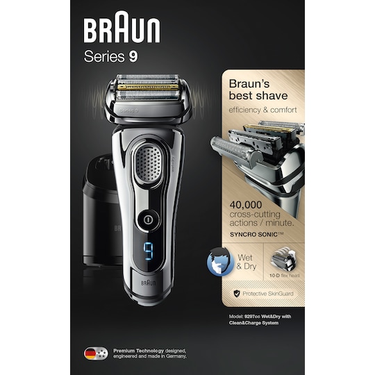 Braun Series 9 barbermaskin 9297CC - Elkjøp