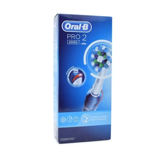 Oral-B Pro 2 2000 oppladbar elektrisk tannbørste - Elkjøp