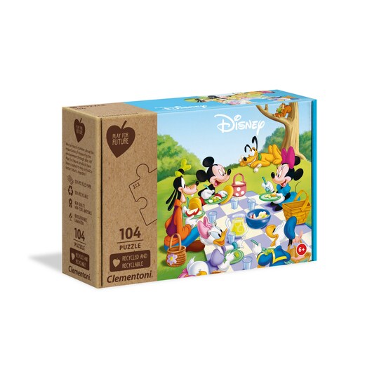 Mickey Mouse - Puzzles Kids (100% Recycled) 104 pcs - Elkjøp