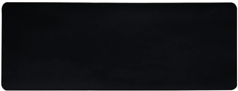 Dobbeltsidig skrivebordsbakgrunn musematte skinn svart 40x80 cm - Elkjøp
