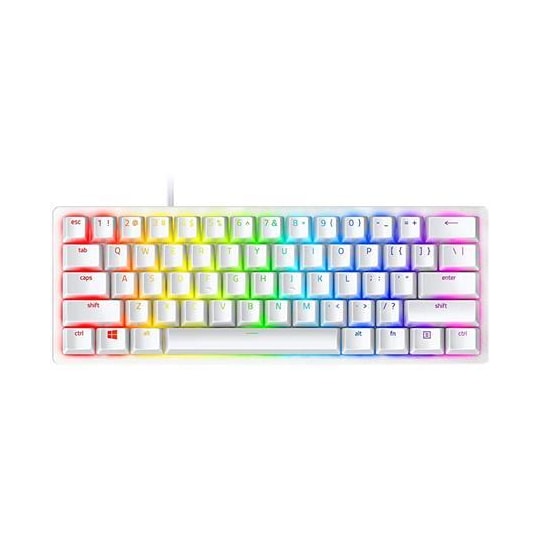 Razer Huntsman Mini 60%, Gaming Keyboard, Optical, US, Mercury, Wired -  Elkjøp