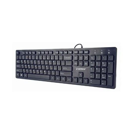 Gembird "Chocolate"-tastatur KB-MCH-03-RU UBS-tastatur, kablet,  tastaturoppsett RU, svart - Elkjøp