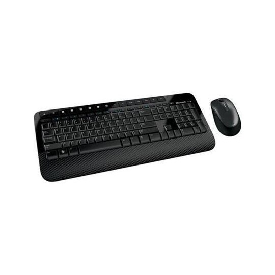 Microsoft tastatur og mus Desktop Wireless, mus inkludert, DA/FI/NO/SV,  trådløs tilkobling, svart - Elkjøp