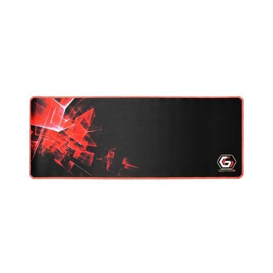 Gembird Gaming musematte PRO, ekstra stor, svart/rød, ekstra bred  puteoverflate størrelse 350 x 900 mm - Elkjøp