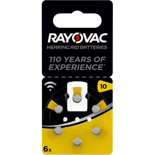 Varta Rayovac batteri til høreapparat 10 (6-pakning) - Elkjøp