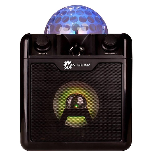 N-Gear Bærbar Bluetooth og Disco Karaoke Høyttaler Disco Block 410 50 W,  Bærbar, Trådløs tilkobling, Svart, Bluetooth - Elkjøp