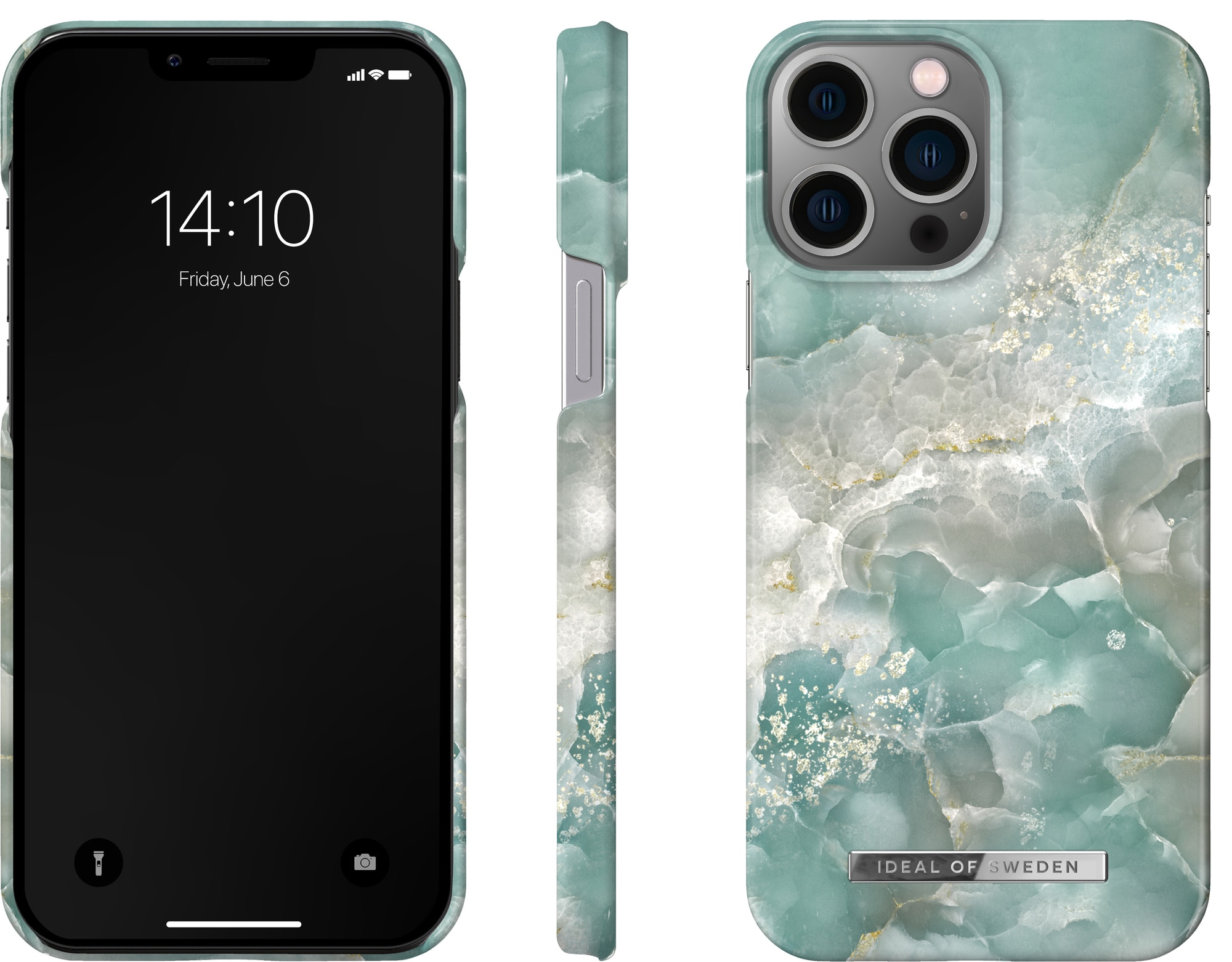 iDeal of Sweden deksel til iPhone 13 Pro Max (azura marble) - Elkjøp
