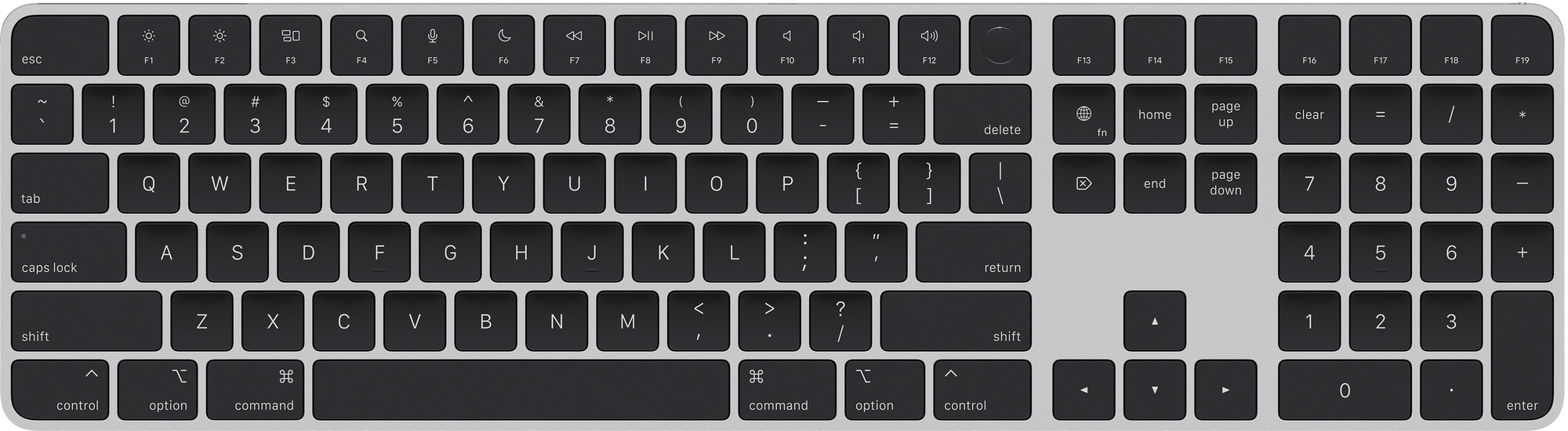Apple Magic Keyboard med Touch ID og talltastatur (Norsk layout) - Elkjøp