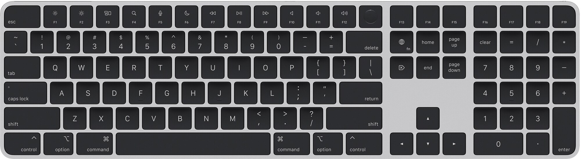 Apple Magic Keyboard med Touch ID og talltastatur (Russisk layout) - Elkjøp