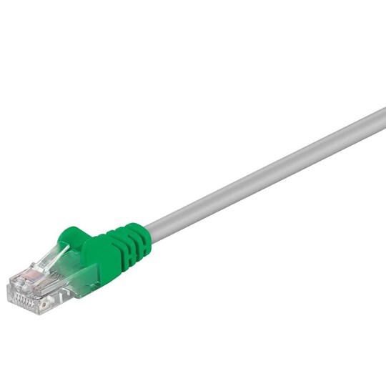 CAT 5e Crossover-patch-kabel, U/UTP, grågrønn - Elkjøp