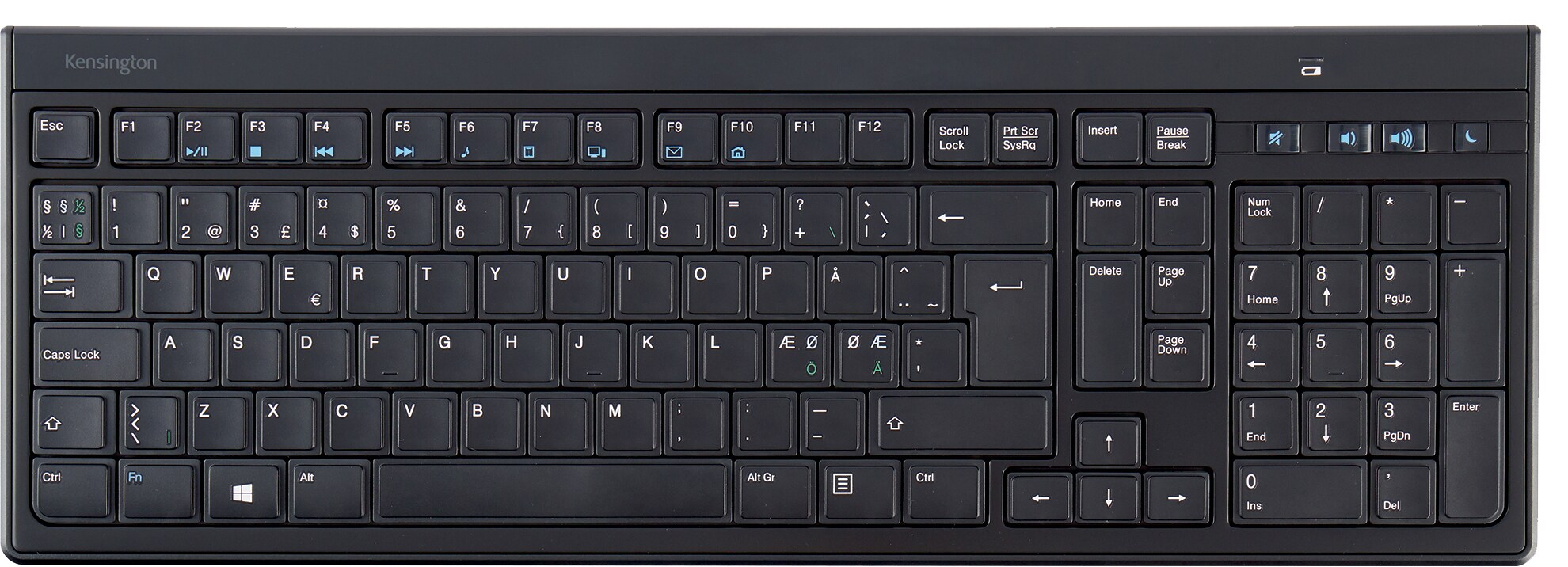 Kensington Advanced Fit tynt trådløst tastatur (pan-nordisk layout) - Elkjøp