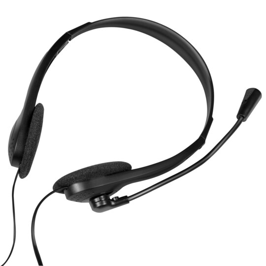 PC-headset Stereo med mikrofon 2x3,5mm-kontakt - Elkjøp