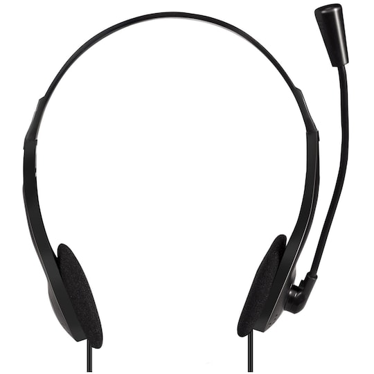 PC-headset Stereo med mikrofon 1x3,5mm-kontakt - Elkjøp